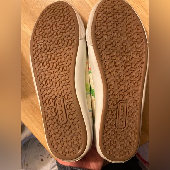 COACH Barrett sneakers size 6.0 multicolor on white signature C’s - Picture 7 of 13